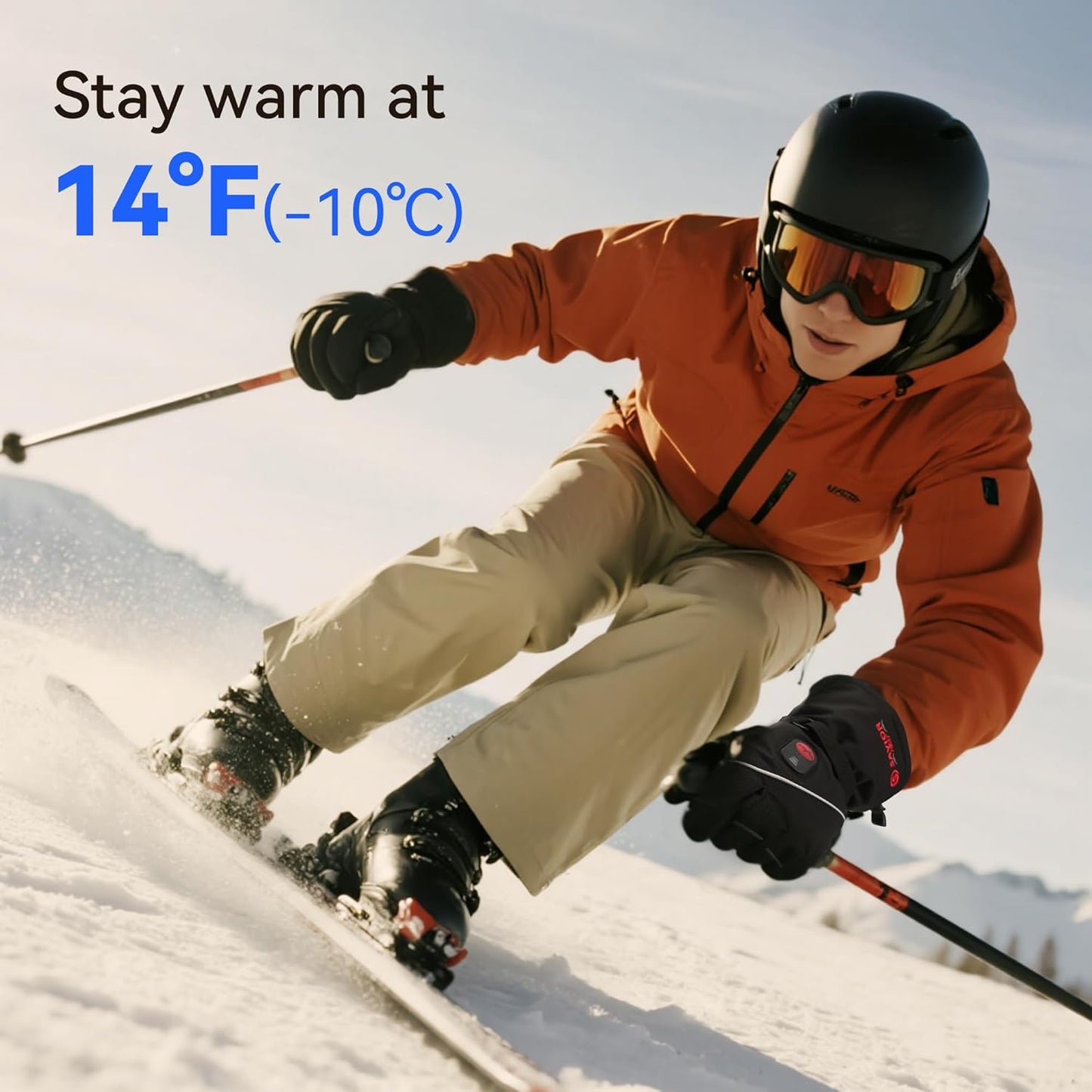 Veyra Noir™ Heated Gloves – Rechargeable Thermal Comfort System