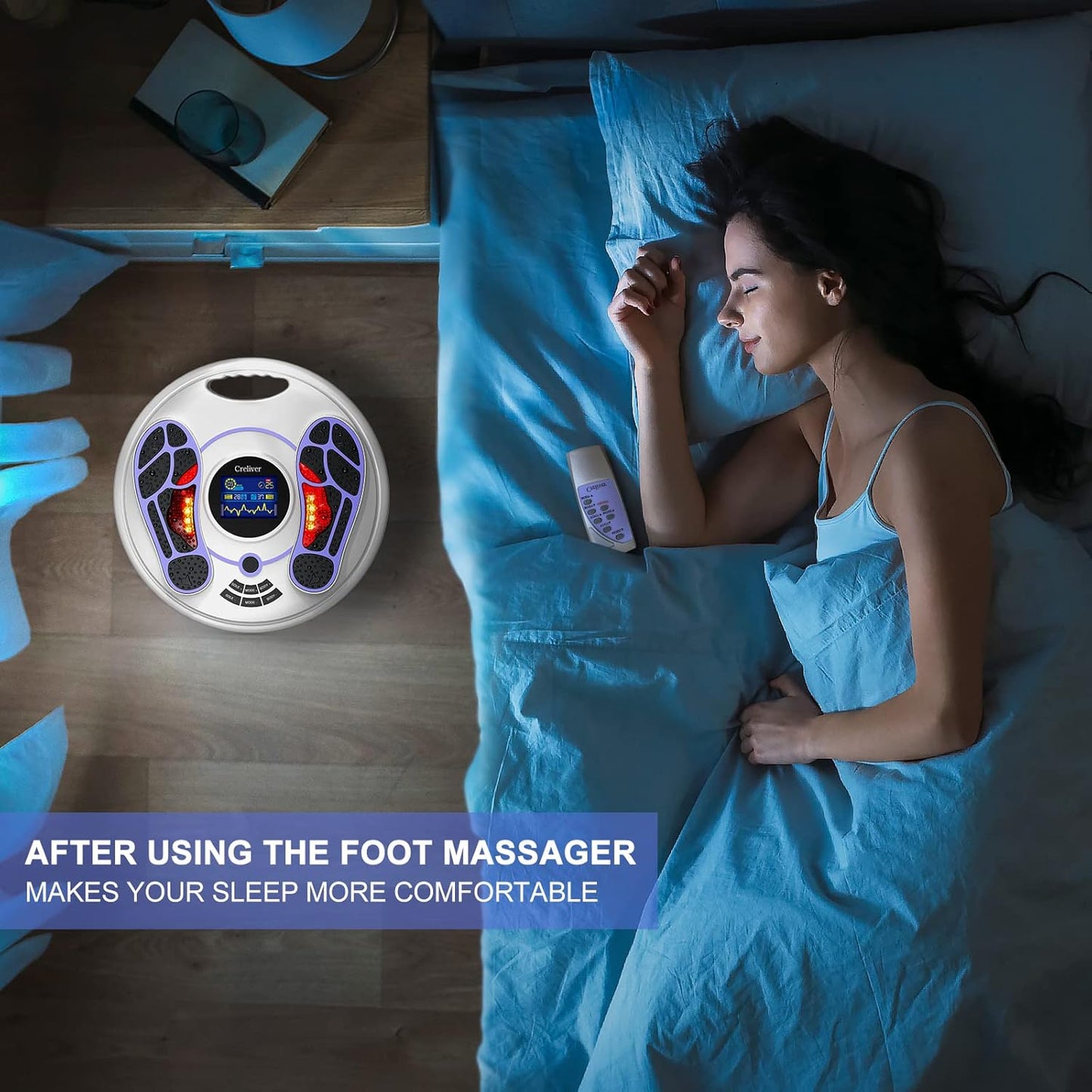 Veyra Noir™ EMS Foot Stimulator – Circulation & Nerve Recovery System with Remote Control