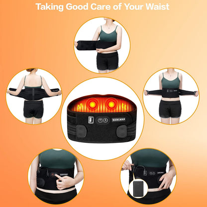 Veyra Noir™ Heated Back Brace – Cordless Lumbar Pain Relief