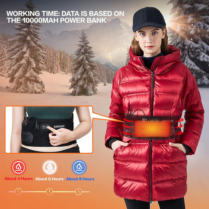 Veyra Noir™ Heated Back Brace – Cordless Lumbar Pain Relief